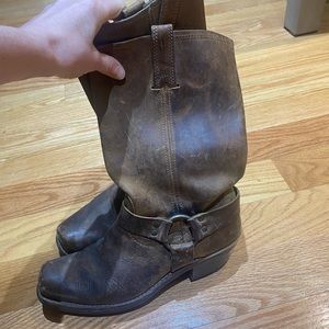 Frye Tall Leather Harness Boots